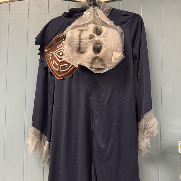 HYDE AND EEK! KIDS SPIRIT REAPER COSTUME, NAVY Kids Youth Size S 4-7 - Picture 5 of 5